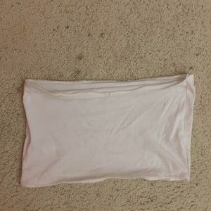 A white tube top